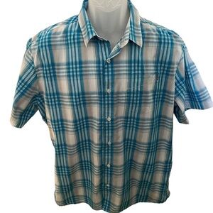 Volcom Stone Plaid Button-Up Men's Shirt Lg